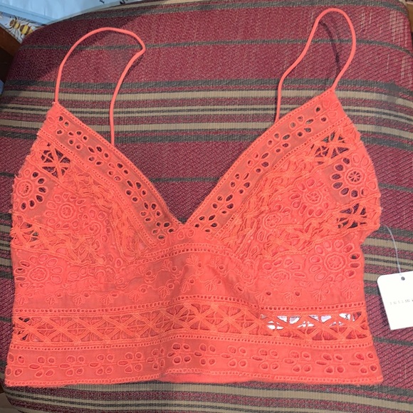 Free People Carrie Bralette in Lip Gloss Size Small - Picture 3 of 9